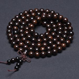 Natural Ebony 8mm 108 Bracelet Necklace Unisex