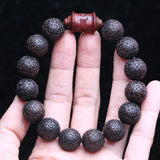 Natural Ebony Bracelet with Key and Auspicious Cloud Beads