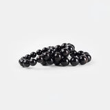 Natural Ebony Buddhist Prayer Beads Bracelet with Purple Sandalwood