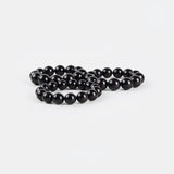 Natural Ebony Buddhist Prayer Beads Bracelet with Purple Sandalwood