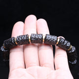 Men's Natural Ebony Wood Bead Bracelet Charm Jewelry Gift