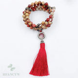 Egg Yolk Beads Tassel Necklace Bracelet for Spirituality