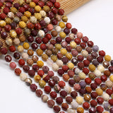 Natural Egg Yolk Stone Beaded Faceted Round Shape Beads 8mm