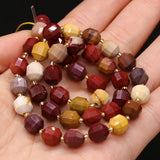 Natural Egg Yolk Stone Beaded Faceted Round Shape Beads 8mm