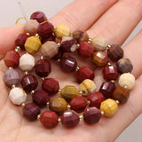 Natural Egg Yolk Stone Beaded Faceted Round Shape Beads 8mm