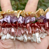 Mother Of Pearl Chips Beads Colorful Shell Beads For Jewelry Making