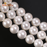 Shell Pearl Power Round Spacer Beads 6-12mm for Jewelry Making