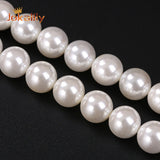 Shell Pearl Power Round Spacer Beads 6-12mm for Jewelry Making