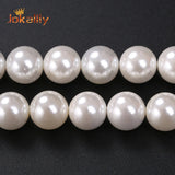 Shell Pearl Power Round Spacer Beads 6-12mm for Jewelry Making
