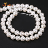 Shell Pearl Power Round Spacer Beads 6-12mm for Jewelry Making