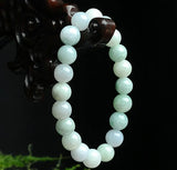 Emerald 10MM Beads Bracelet Elastic Necklace DIY Luck Amulet