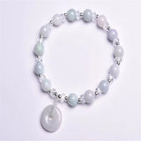 Emerald Bracelet Drop Luck Amulet Jade Stone Bracelet Gift