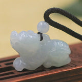 Natural Emerald Chinese Zodiac Pendant Necklace Jewellery