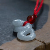 Natural Emerald Chinese Zodiac Pendant Necklace Jewellery