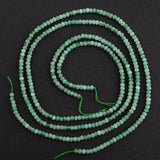 Natural Emerald Faceted Rondelle Beads 2x3mm