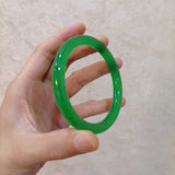 Hand Carved Green Jade Bracelet - Men's & Women's