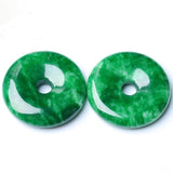 Natural Emerald Green Hand-carved Safe Buckle Pendant Jewelry