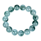 Natural Emerald Jade Beads Bracelet Charm Jewellery Hand-carved Lucky Amulet