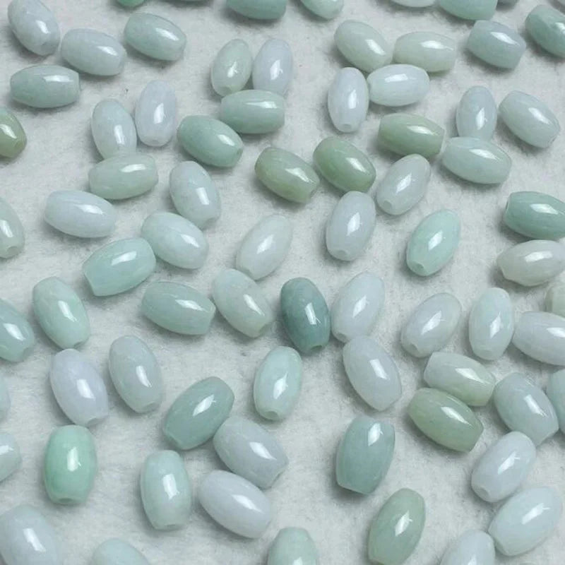 Natural Emerald Jadeite Transfer Beads DIY Bangle Charm Jewellery