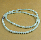Emerald Green Jade Round Beads Necklace Jadeite Charm Jewelry