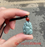 Emerald Nine Tailed Fox Pendant Necklace Charm