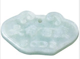Emerald Pendant DIY Natural Emerald Long Life Lock Pendant Jade Necklace