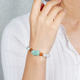 Emerald Pixiu Beads Bracelet Adjustable Bangle Charm Jewelry