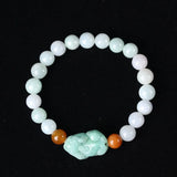 Emerald Pixiu Beads Bracelet Adjustable Bangle Charm Jewelry