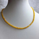Small Emerald Ruby Sapphire Beads Necklace Natural Jade Stone