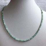 Small Emerald Ruby Sapphire Beads Necklace Natural Jade Stone