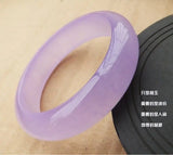 Emerald Violet Jade Bracelet Ice Pink Purple Bangle Jadeite