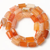 Emeralds Agates Apatite Stone Beads Cylinder Shape DIY Bracelet 7.5'' Strand