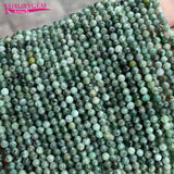 Natural Emeralds Stone 2/3/4mm Round Beads DIY Accessory