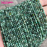 Natural Emeralds Stone 2/3/4mm Round Beads DIY Accessory
