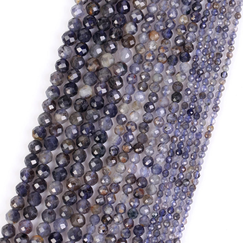 Natural Cordierite Beads 2/3/4mm 15inch