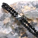 3MM Spinel Stone Bracelet Hematite Chain Jewelry Men Women Health Gift