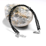 3MM Spinel Stone Bracelet Hematite Chain Jewelry Men Women Health Gift
