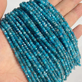 Labradonite Tiger Eye 3x4mm Rondelle Stone Bead for Jewelry Making