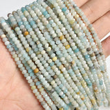 Labradonite Tiger Eye 3x4mm Rondelle Stone Bead for Jewelry Making