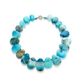 Faceted Agates Amazonite Stone Beads Water Drop Spacer Beads