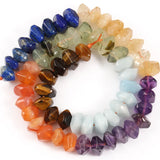 Faceted Agates Lapis Lazuli Aquamarinas Citrine Stone Rhombus Beads
