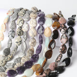 Faceted Amazonite Amethysts Opal Pink Quartz Stone Beads