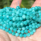 Natural Amazonite Round Stone Beads for Jewelry Making