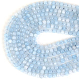 Faceted Aquamarines Round Beads 2 3 4mm