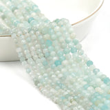 Faceted Amazonite Gemstone Beads for Jewelry Making DIY 15'' 3-4mm