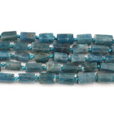 Faceted Apatite Stone Beads Cylinder Loose Beads 7.5inch