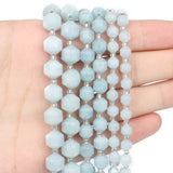 Natural Aquamarine Stone Beads for Jewelry Making 6-10mm 15''