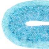 Faceted Chalcedonys Round Spacer Stone Beads 2-4mm