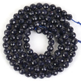 Faceted Sandstone Round Loose Spacer Stone Beads 2 3 4mm