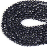 Faceted Sandstone Round Loose Spacer Stone Beads 2 3 4mm